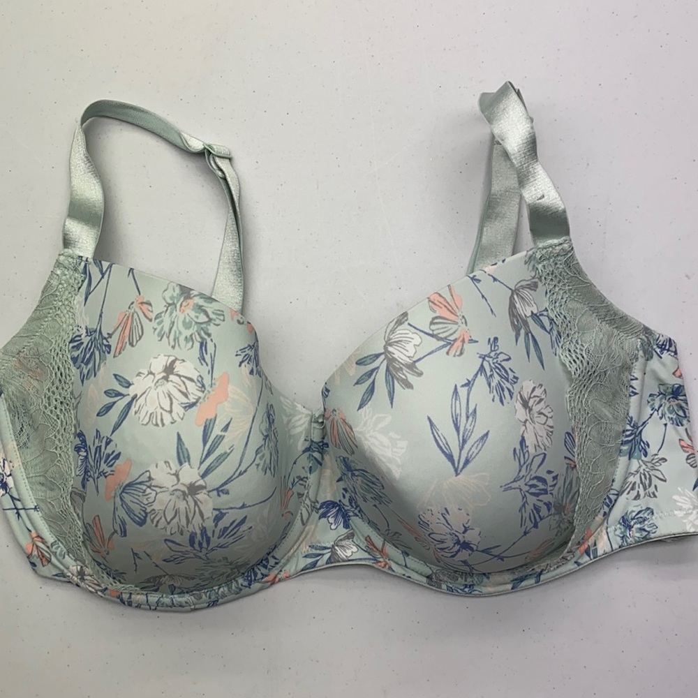 ti Voglio MINT/ Flowers Underwire, 46DD. *P1045